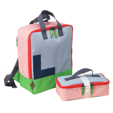 릴리쿠 LILIKU RGB Backpack with lunchbag  - Pink